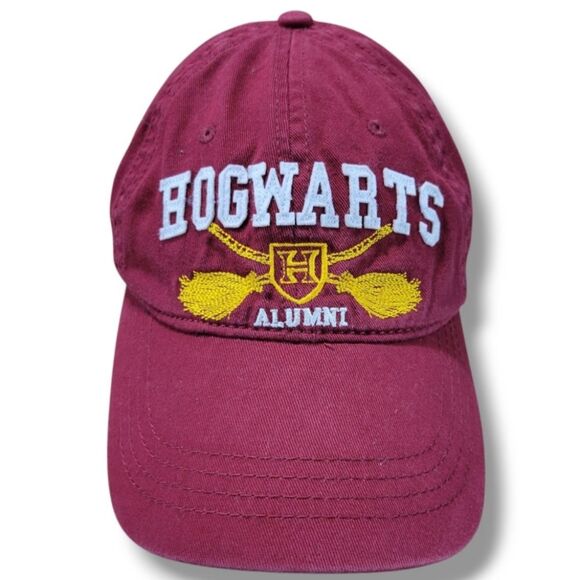 Harry Potter Hat OSFM Embroidered Hogwarts Alumni Hat Embroidery Strapback Hat - Picture 2 of 11